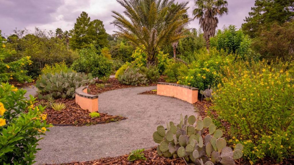 Sun and Shade Garden at dusk.